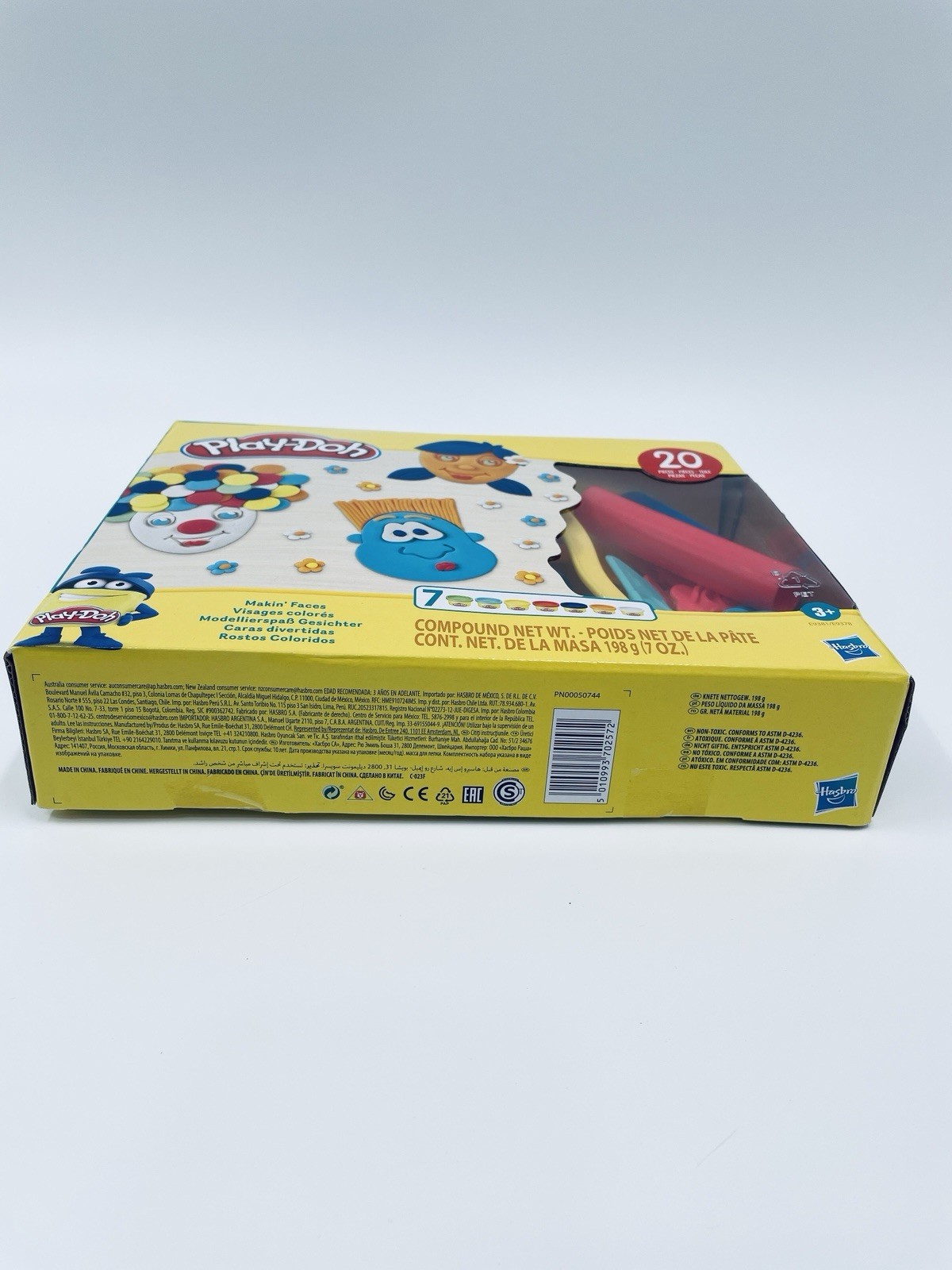 Play-Doh Makin' Faces Create It Kit 7 Non-Toxic Fun Colors Toy 20pc