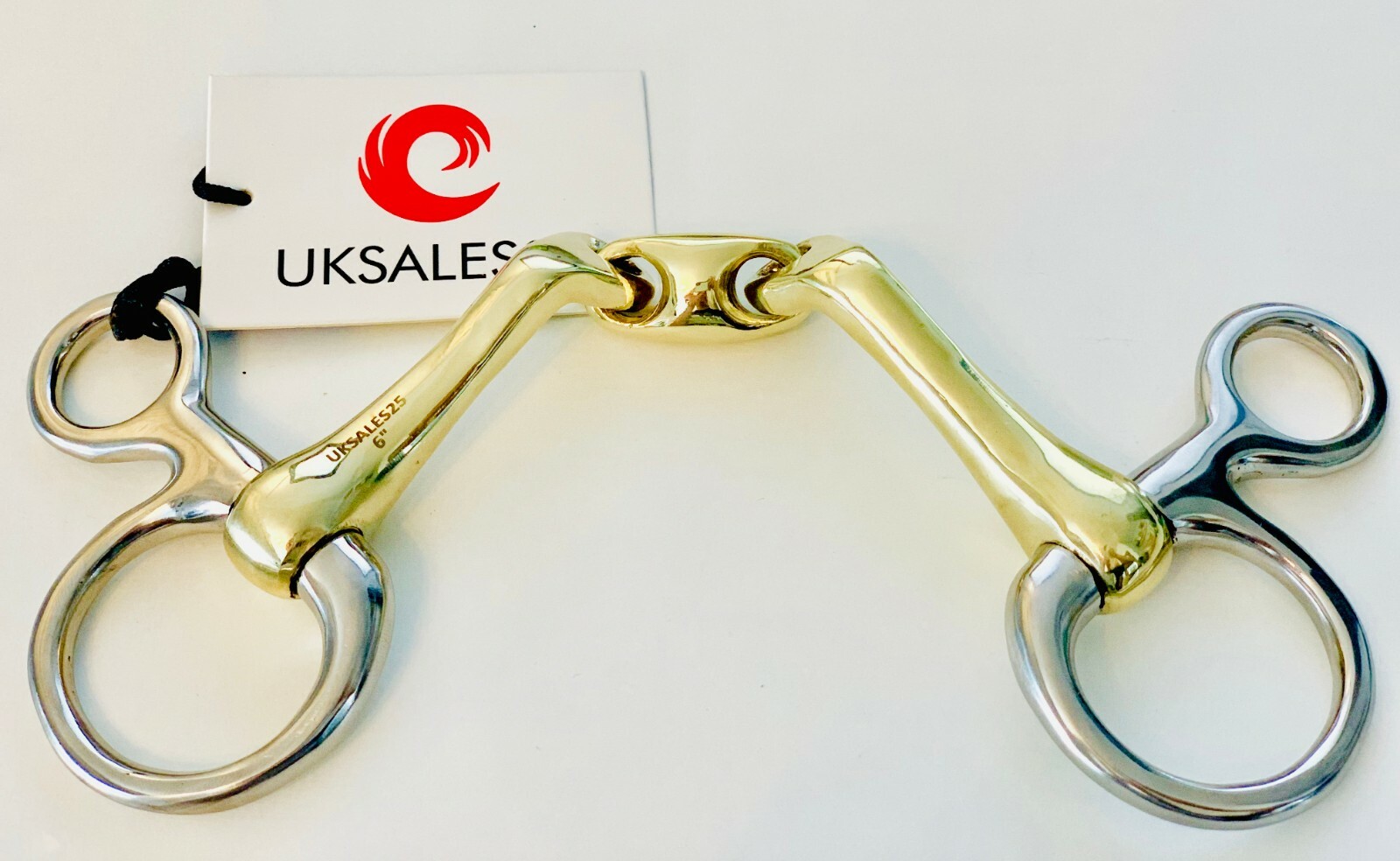 Hanging Cheek Snaffle Bit Connecting Angle (UKSALES25) Same Day Shipping