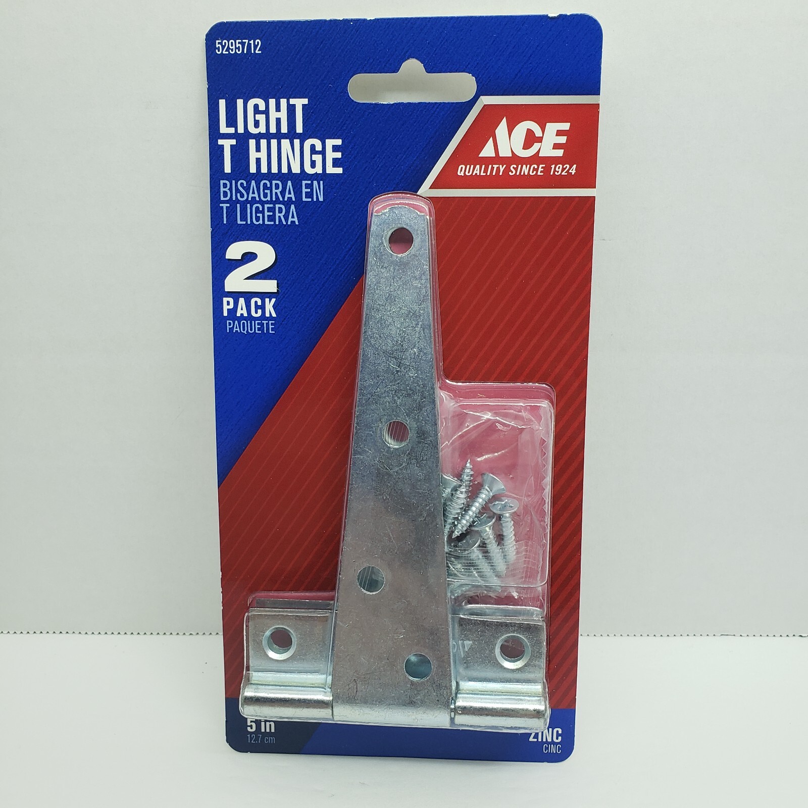 ACE  Light T Hinge   ZINC  2 Pack   5"  #5295712
