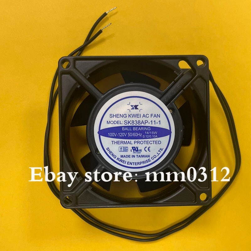 SHENGKWEI SK838AP-11-1 8038 100V-120V 14W/15W 0.12A/0.10A 8CM cooling fan