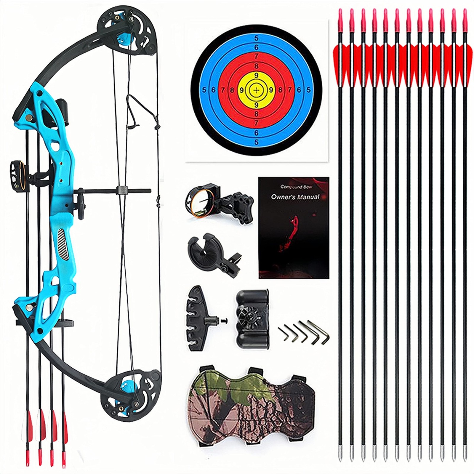 Lanneret Compound Bow and Archery Sets - Right Hand Archery Compound Bows 15-...