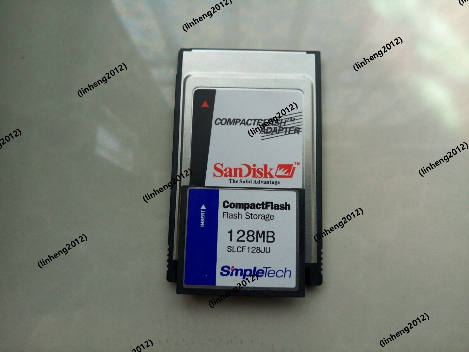 Simpletech  128MB Compact Flash +ATA PC card PCMCIA Adapter JANOME Machines