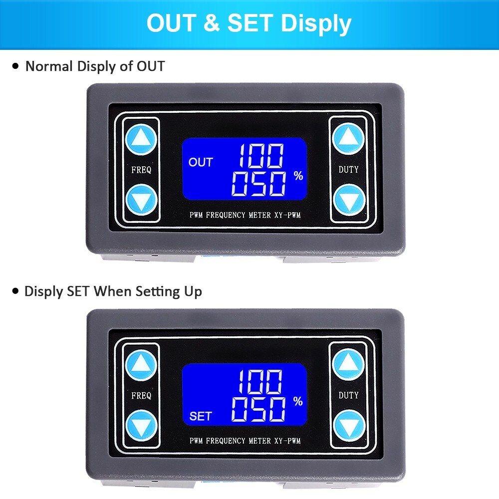 2X Signal Generator Module Adjustable PWM Pulse Frequency Duty Cycle Square Wave