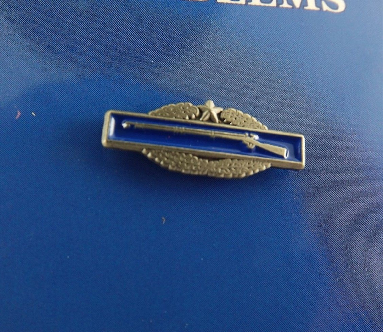 FREE SHIP Lapel Pin United States Army CIB 2ND Award Blue Enamel 3/4"