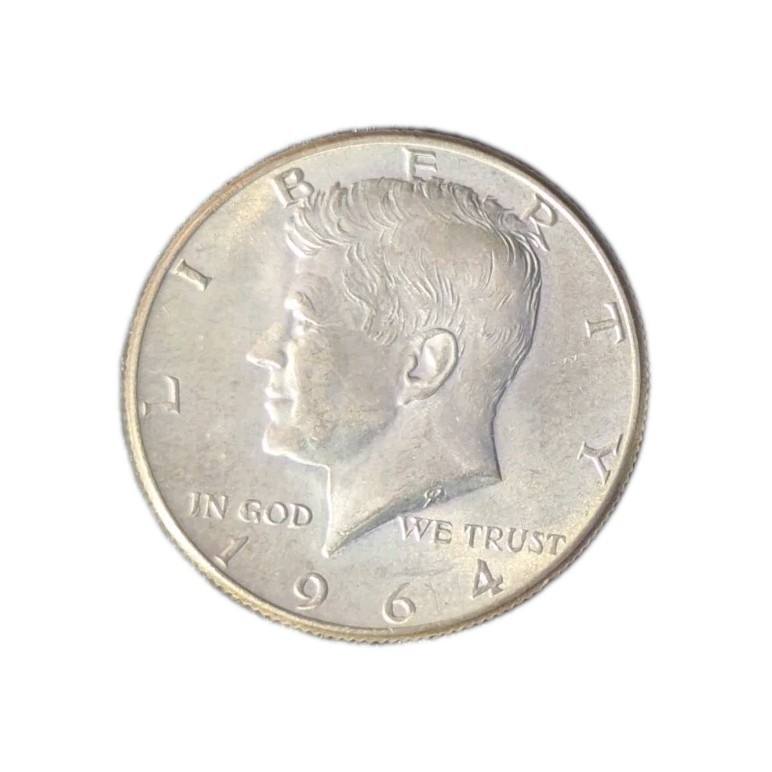 Kennedy Half Dollars 1964, 90% Silver, Circulated, Choose Quantity