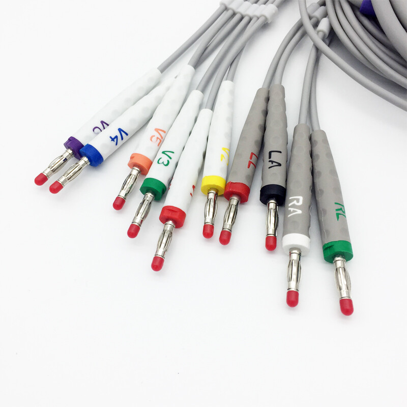 EKG 10 Leads Patient Cable Leadwire AHA for Biolight E30 E65 E70 E80,EDAN SE1200
