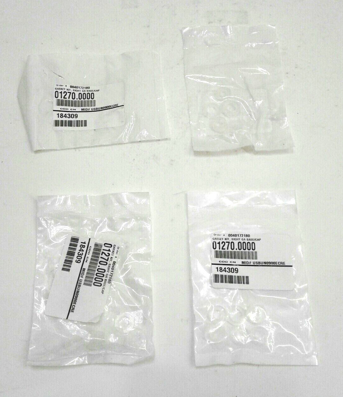Bunn Genuine OEM 01270.0000 Gasket Kit, Sight Gauge Base/Cap Qty 1 pk