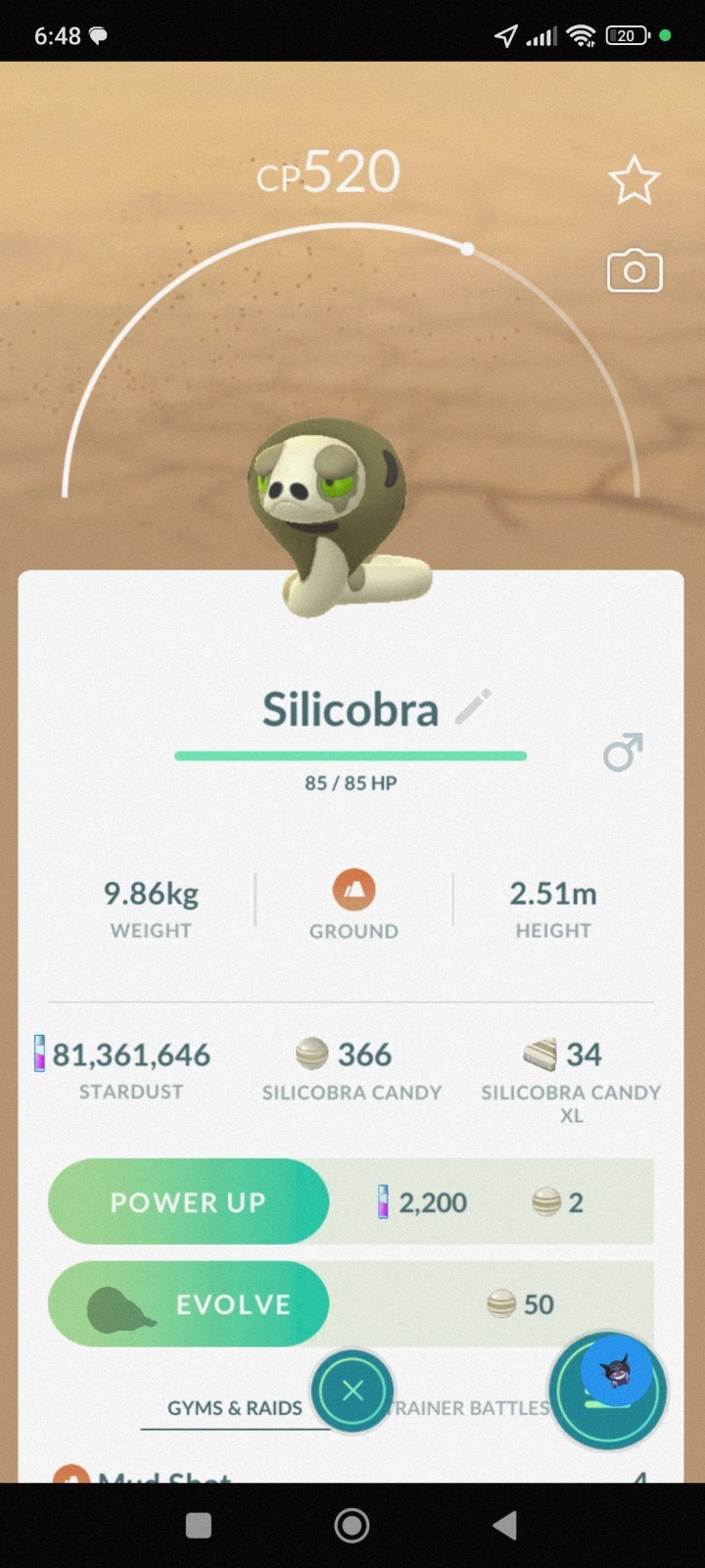 Pokemon Go Silicobra New!