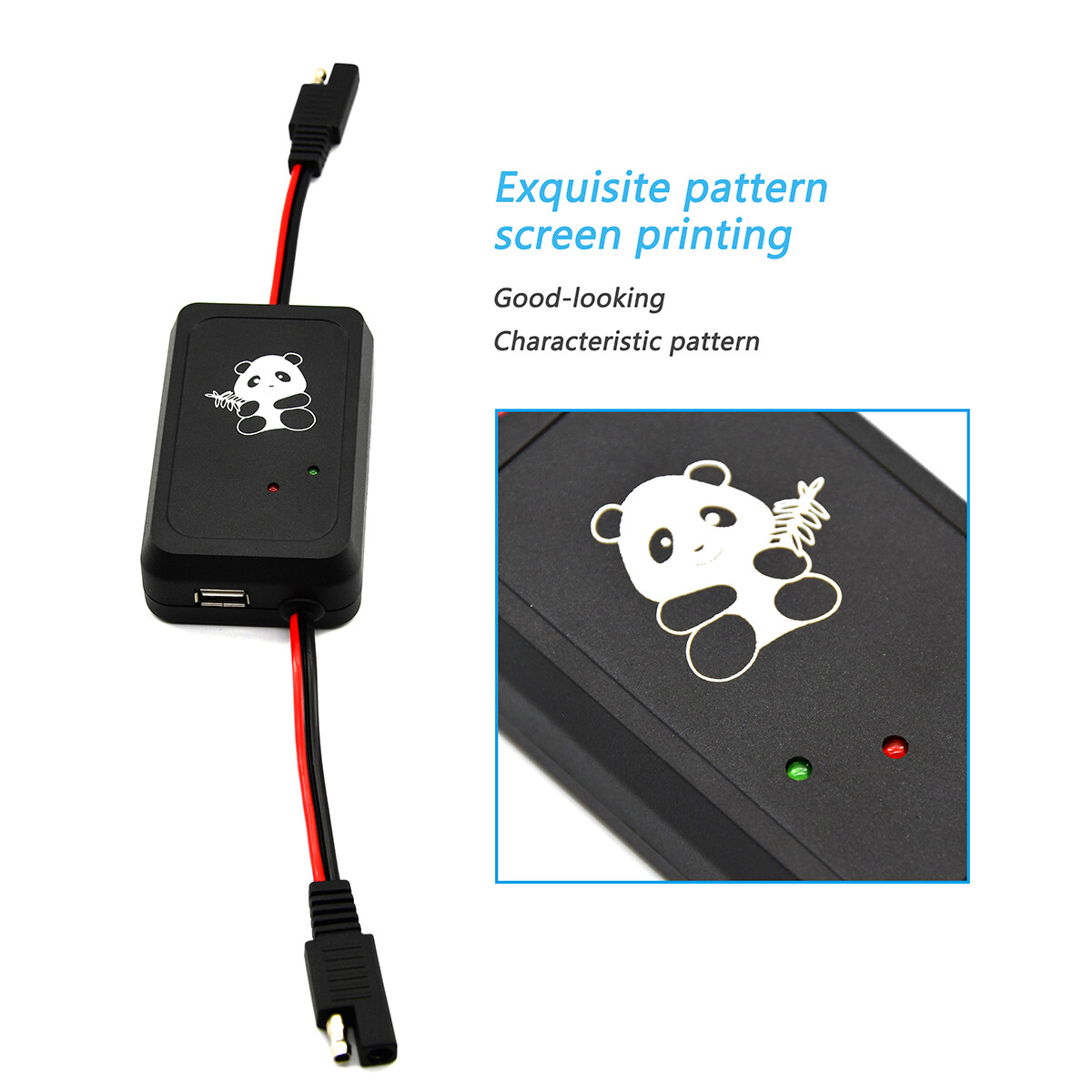 Fit 10W/20W/30W Solar Panel Control Solar Controller With USB Output SAE Wire