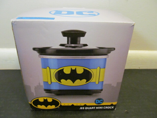 Select Brands DC Batman .65 Quart Mini Crock w Removable Stoneware Insert