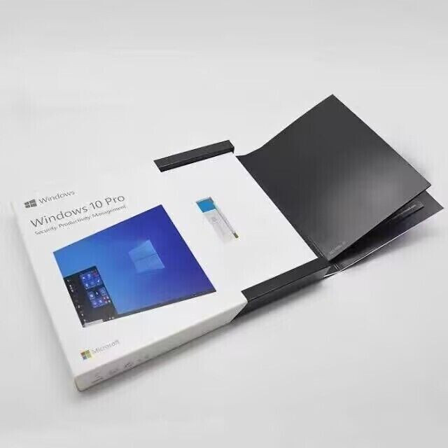 MS Windows 10 Professional 64-Bit USB Flash Drive + Key Retail Box New Sealed