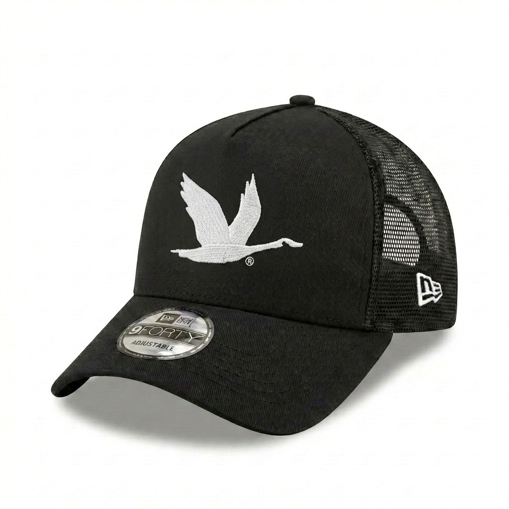 Rare You Gotta WAWA Embroidered 9FORTY A-Frame Trucker Hat Black Mesh Snapback