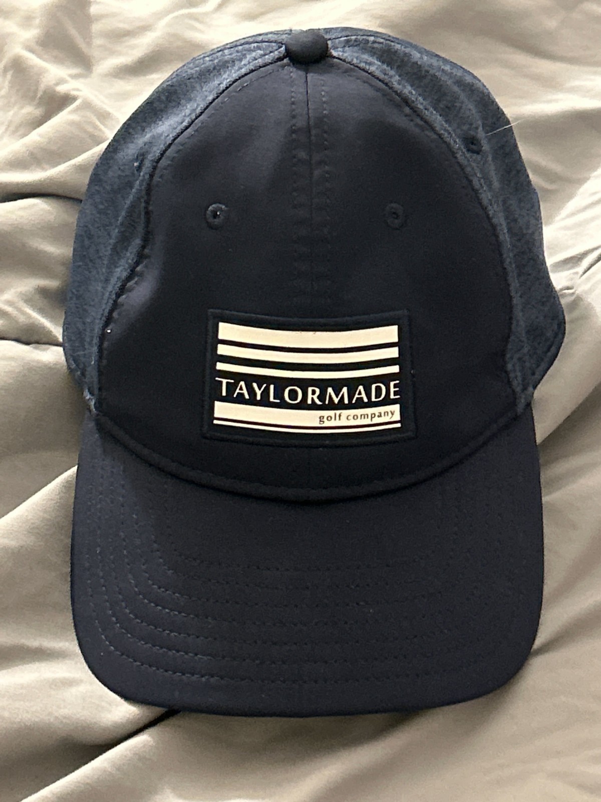 Taylor Made Adult Strapback Golf Hat Blue Adjustable Hat Moisture Wicking