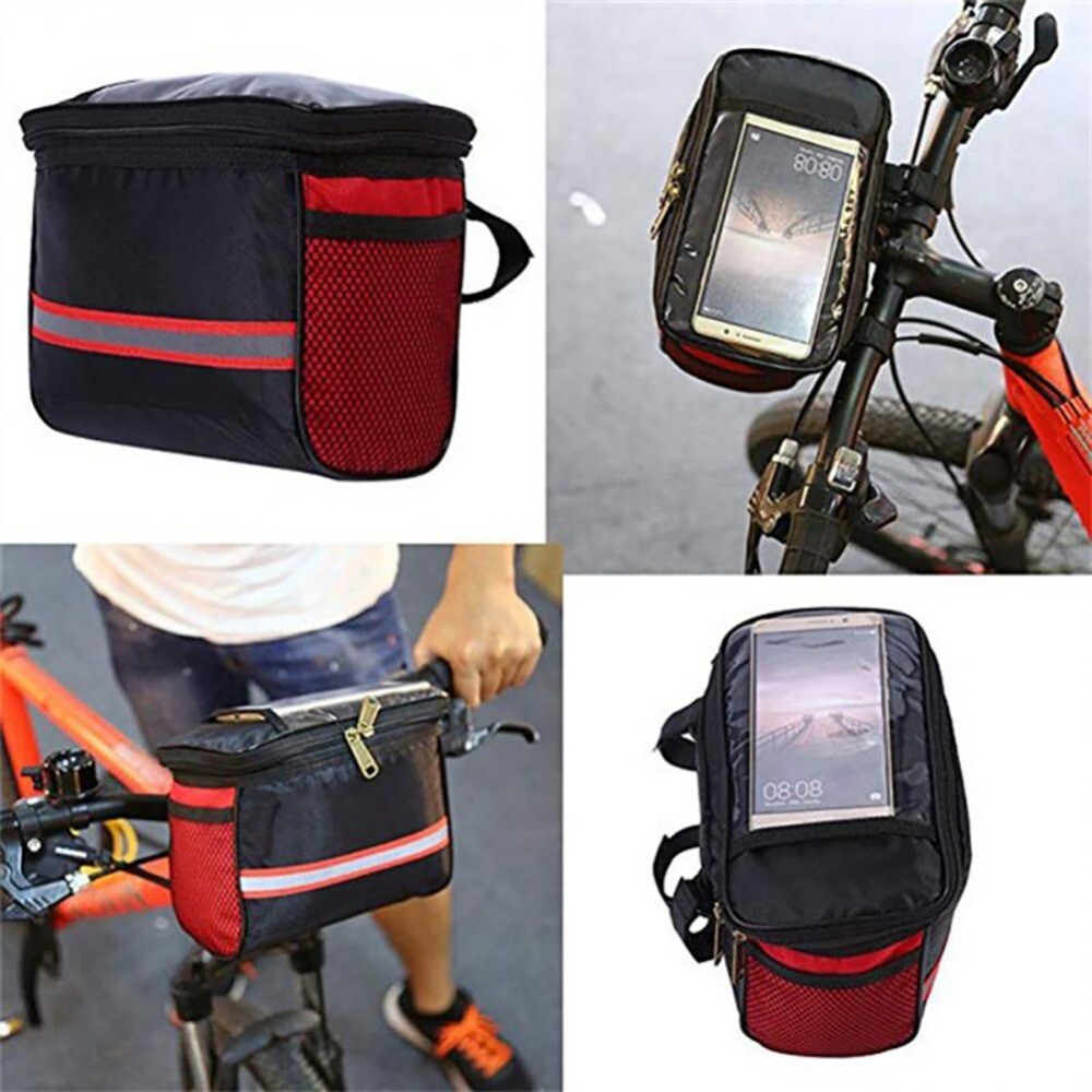 Bike Front Tube Bag Cycling Front Frame Pannier Bicycle Waterproof Handlebar Bag