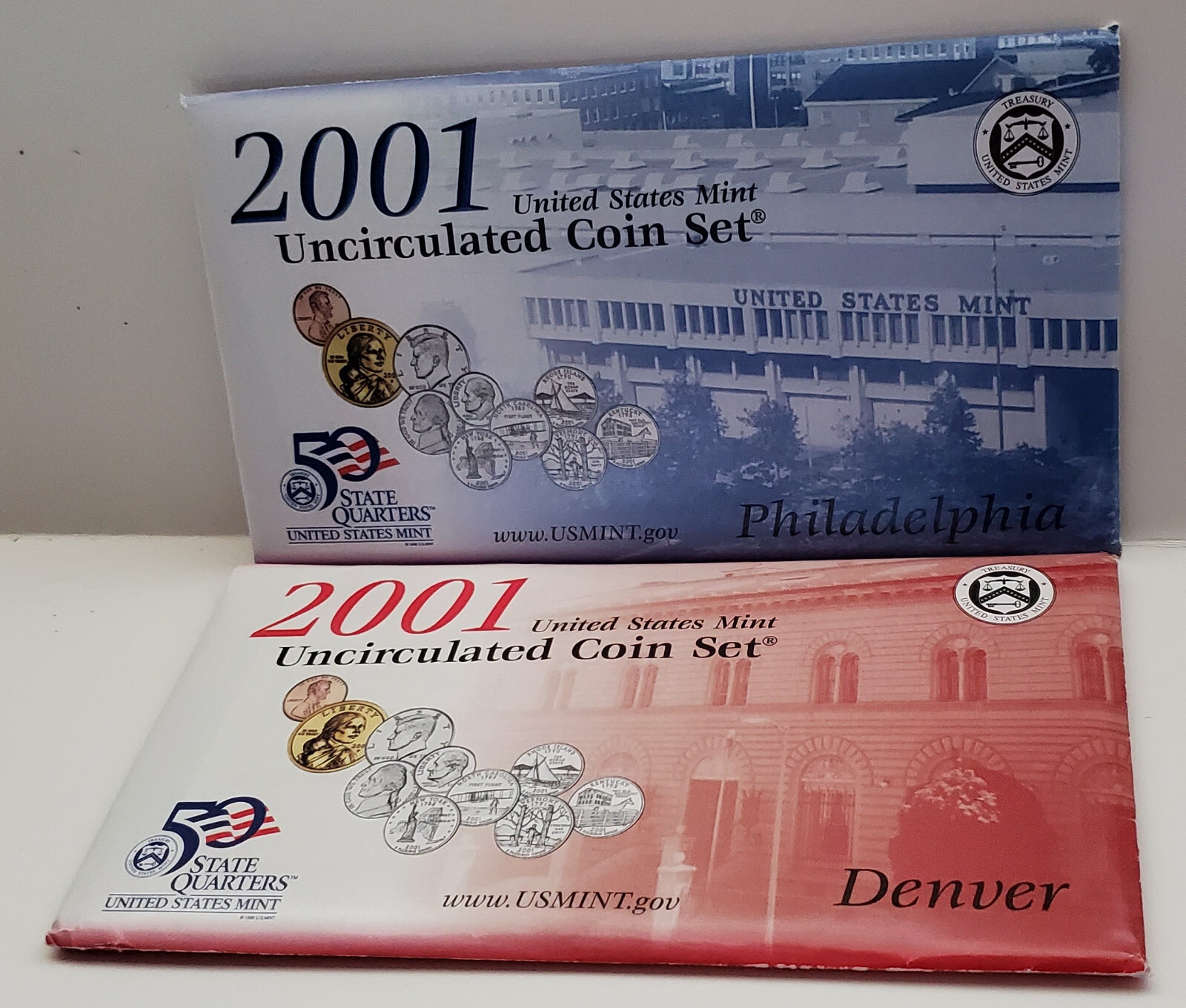 2001 P&D – US Mint Uncirculated Coin Set