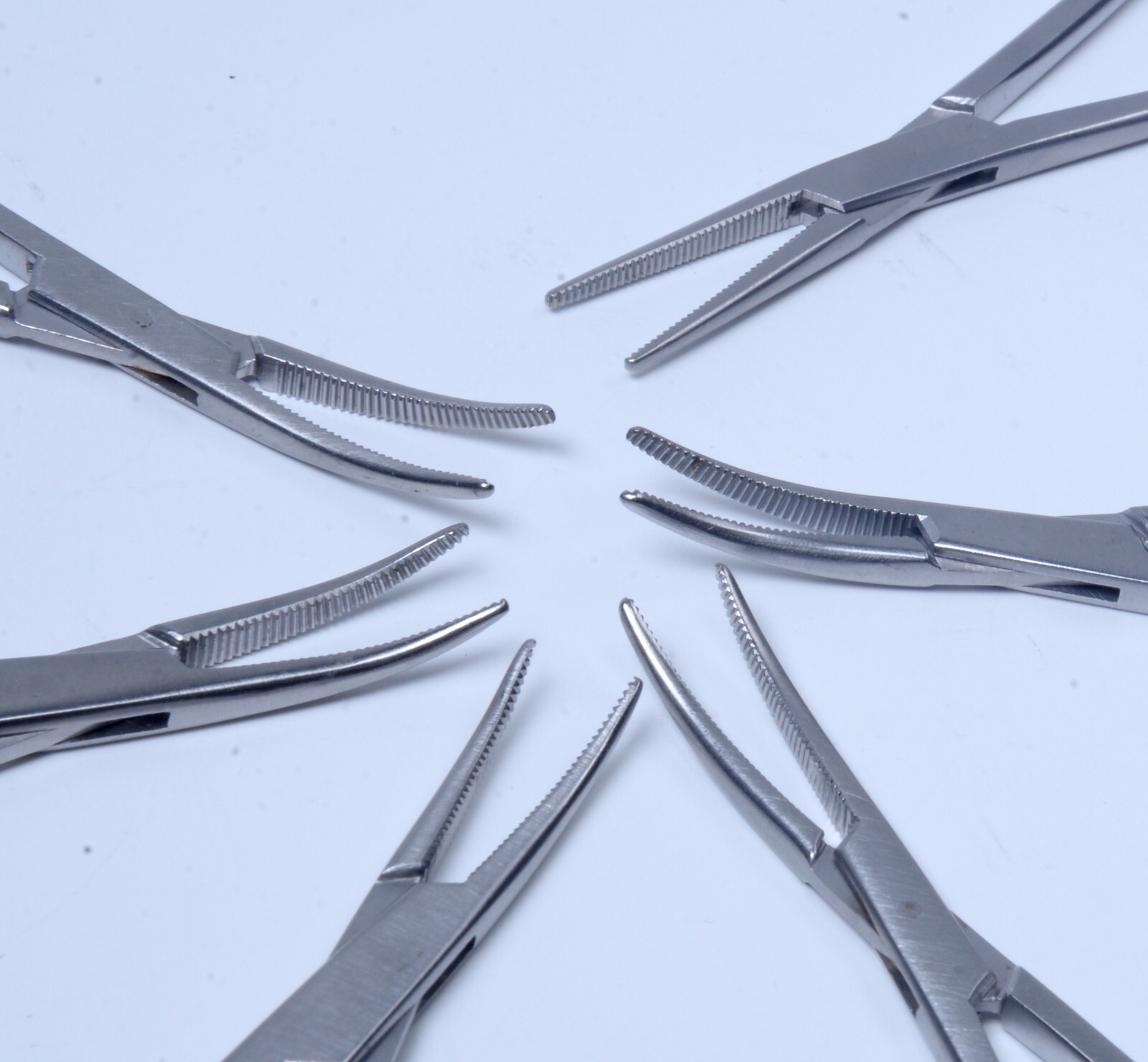 Lot of 6 Mosquito Hemostatic Forceps 5" Stainless Steel Surgical