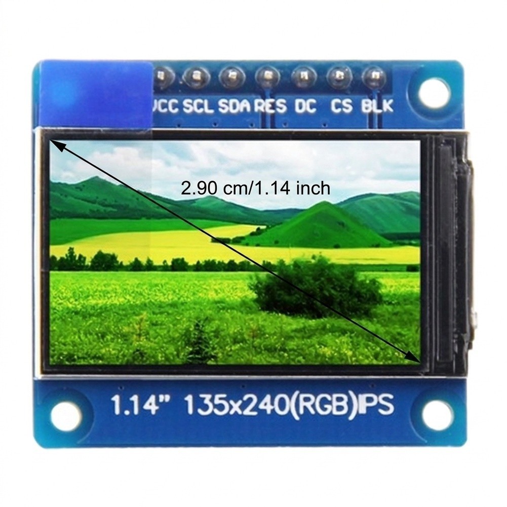 1.14 inch IPS Screen Module 135x240 HD Resolution for Embedded Projects