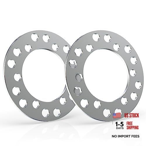 6x5.5 Wheel Spacers, 1/4" 6mm Thick 6x139.7 6x135  6x139.7mm 6x135mm - M14x1.5