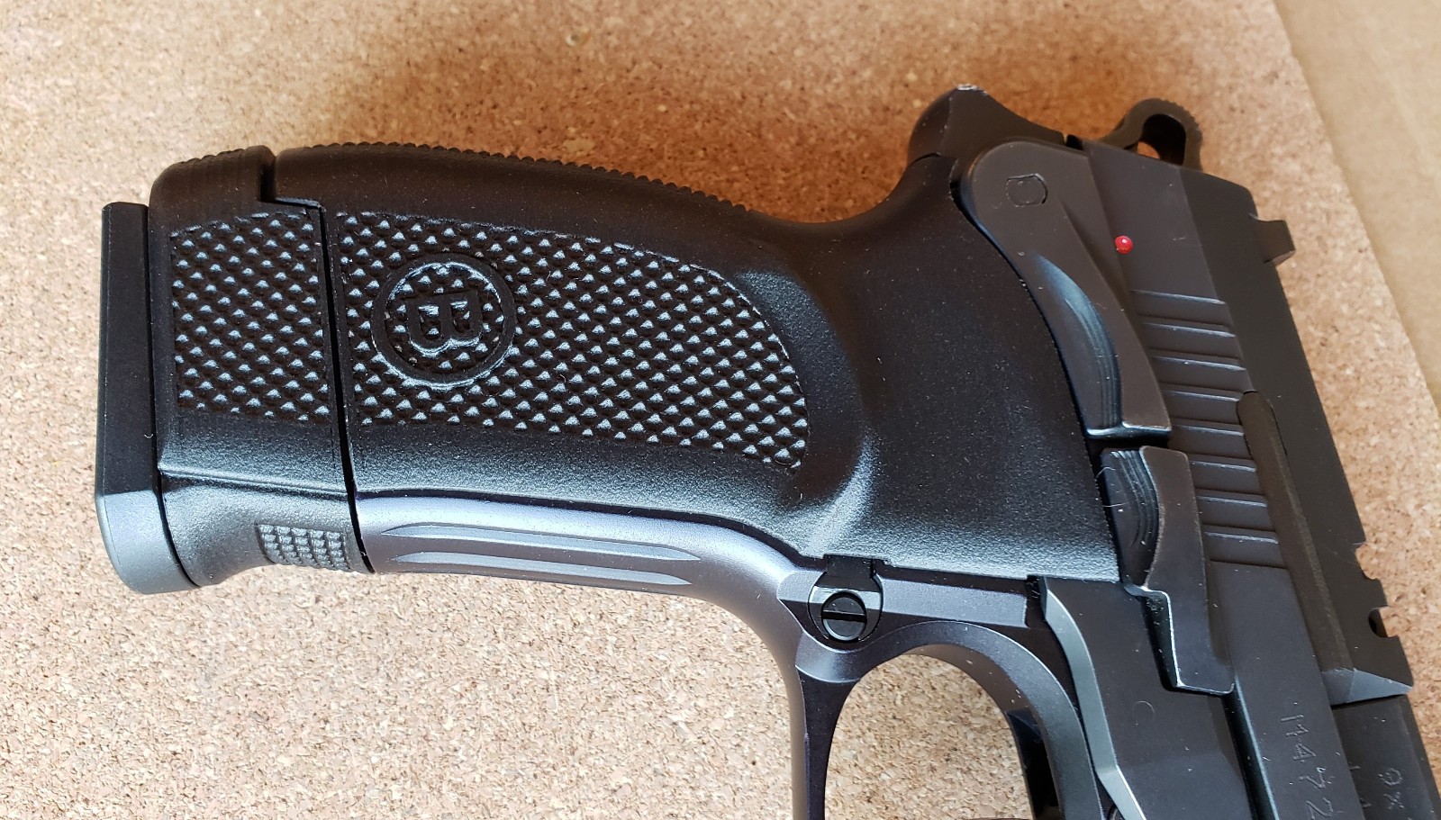 Bersa TPR9C Compact Pistol Grip Upgrade, Enhanced Texture & Backstrap, Thunder.