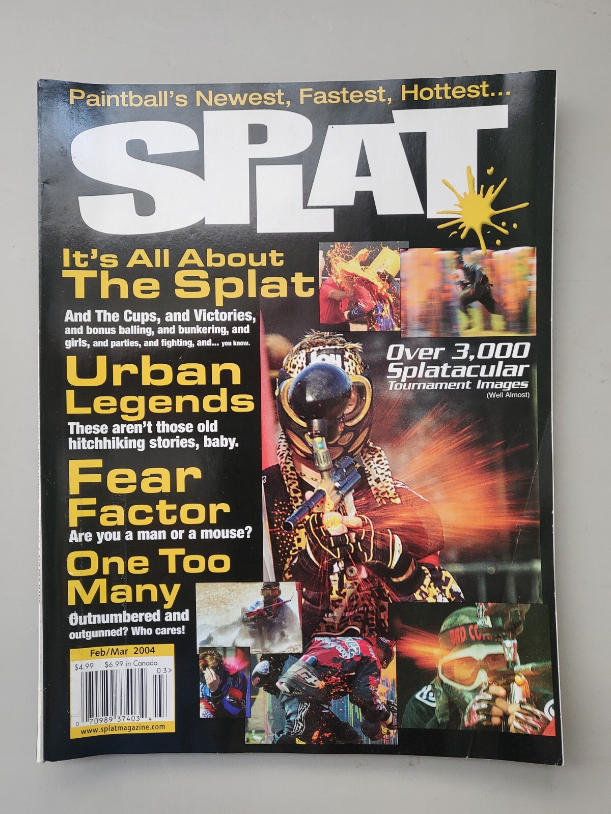 Splat Paintball Magazine Feb/March 2004 Urban Legends,  Photo Spectacular