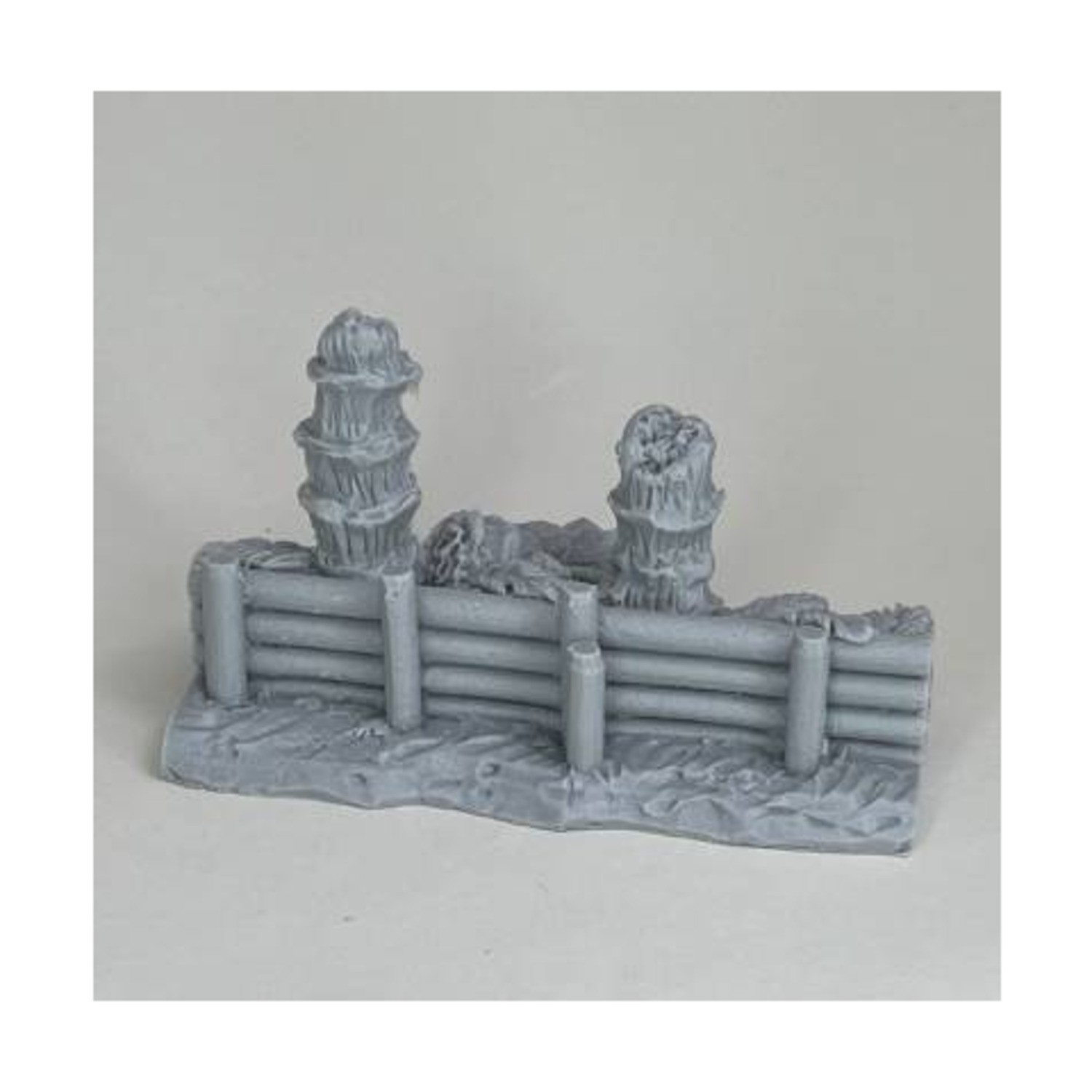 MBA Miniatures & Games Seawall - Straight w/Stumps Pack New