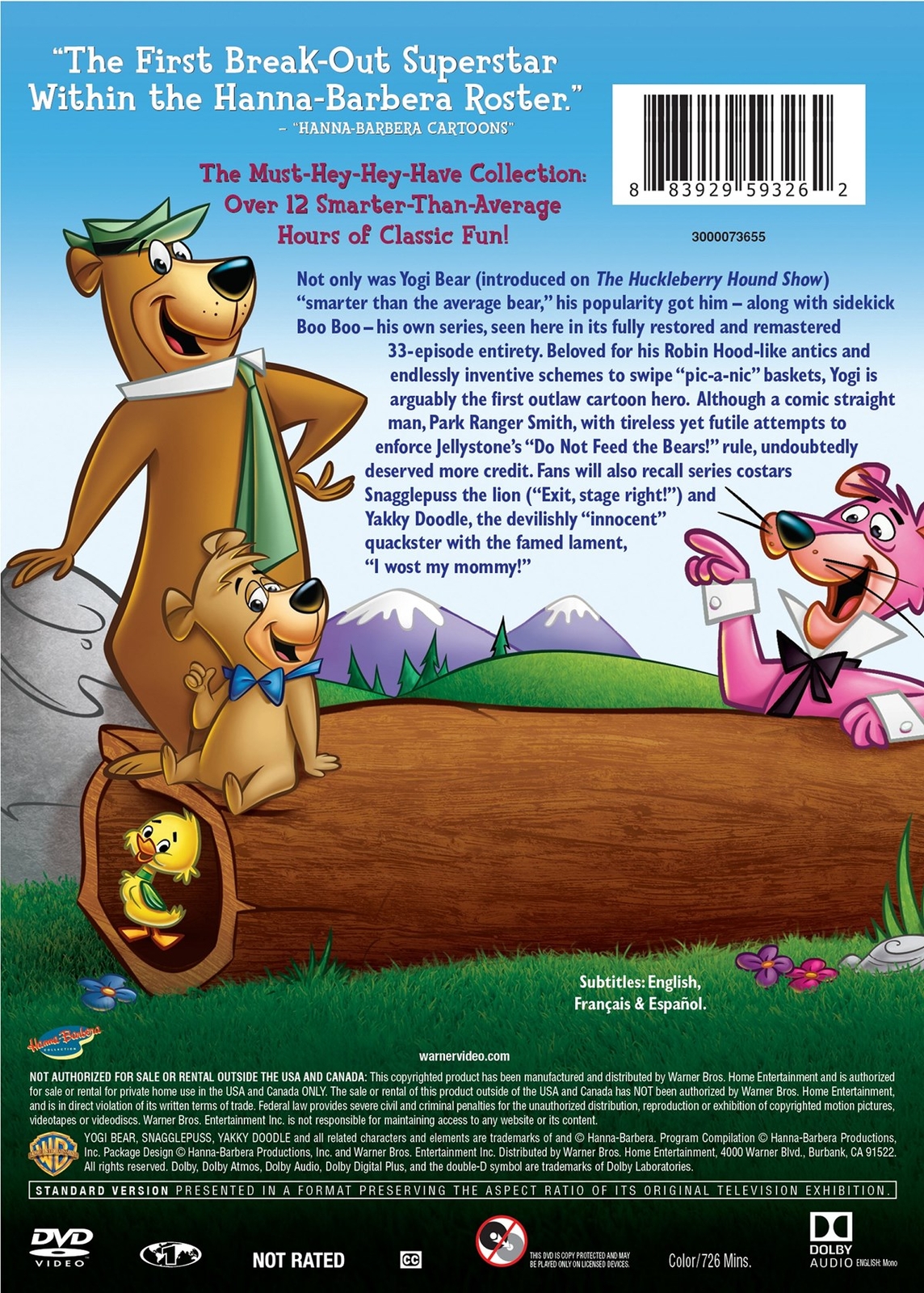 Yogi Bear The Complete Series DVD Daws Butler NEW