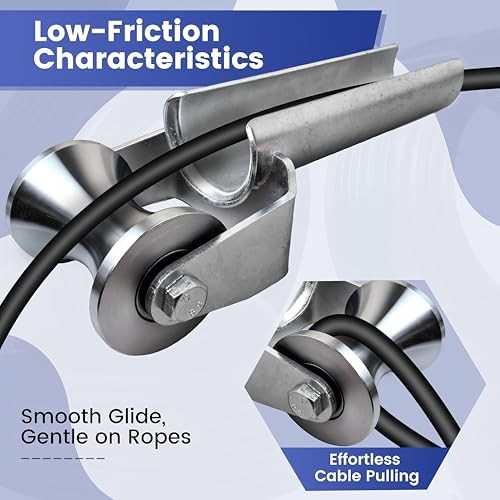 4" SS Cable Puller Sheave Cable Feeding