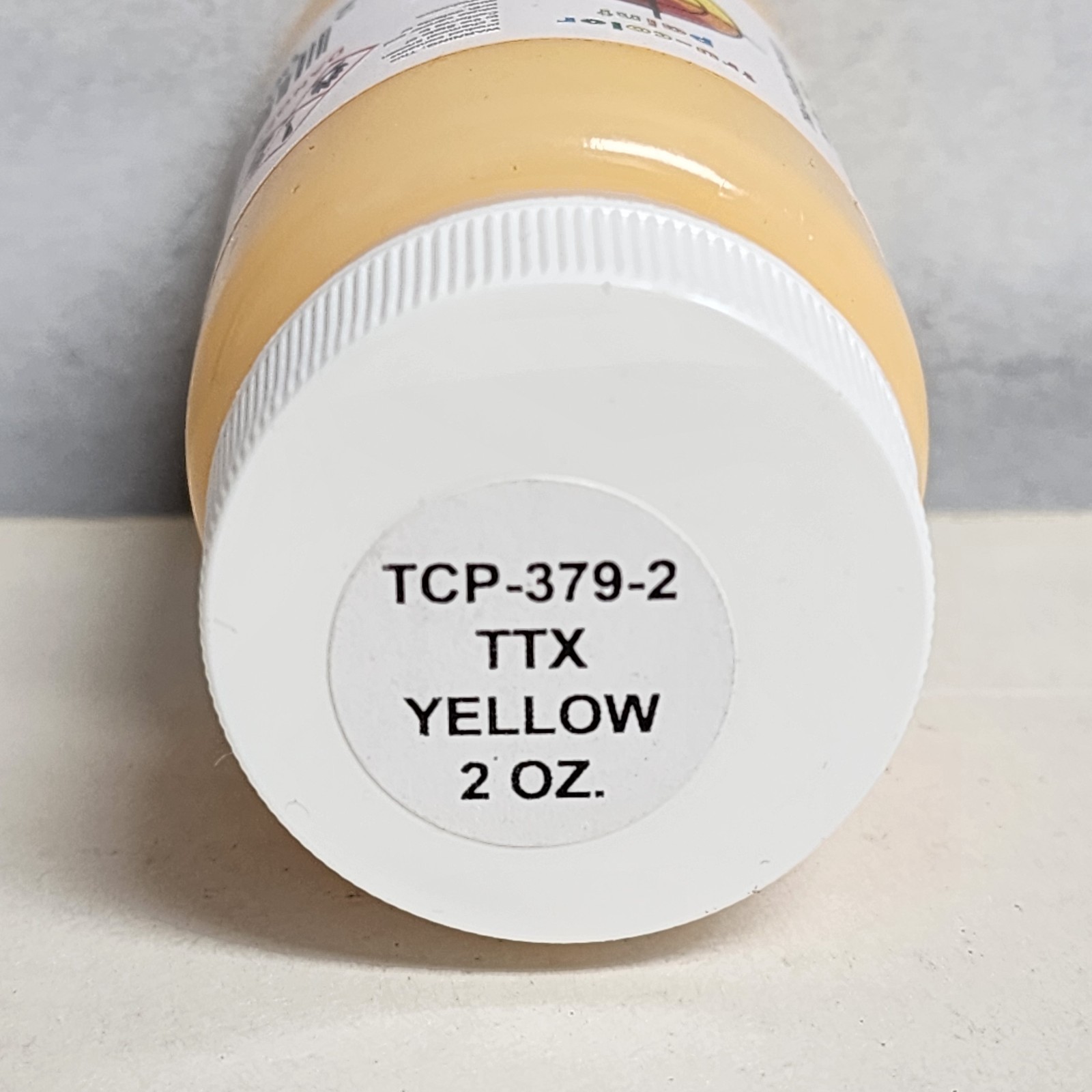 Tru Color Paint TCP-379-2 TTX LEASING YELLOW Model RR  - 2 oz bottle