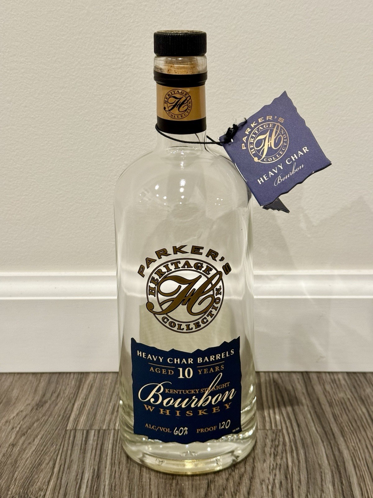 Parker’s Heritage 14th Edition 10 Year Empty Bourbon Bottle Unrinsed 750ml