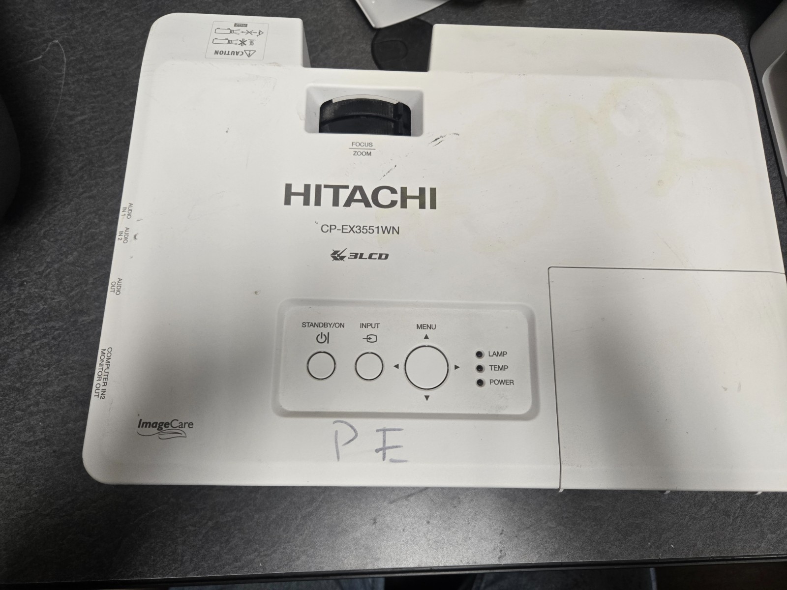 Hitachi CP-EX3551WN Projector 860 Lamp Hours