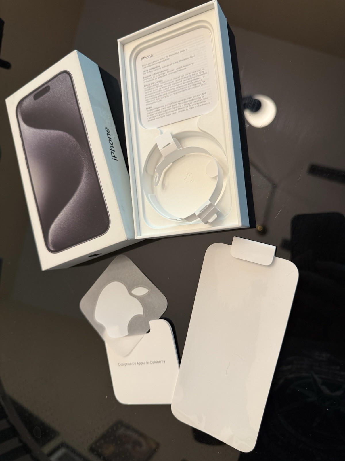 BOX for iPhone 15 Pro (no phone/box only)