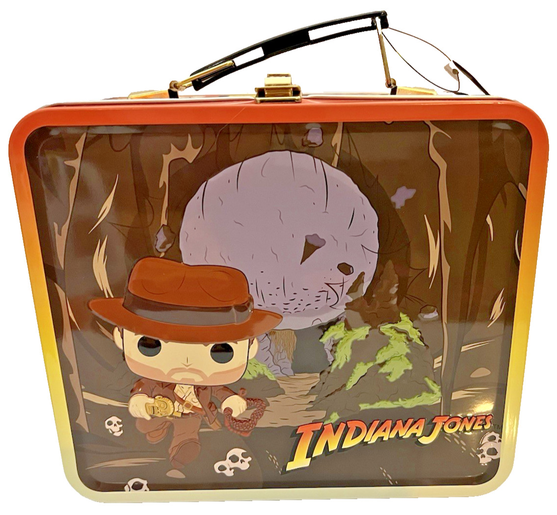 Funko Indiana Jones Metal Embossed Lunch Box Tin Collectible Lucasfilm NWT