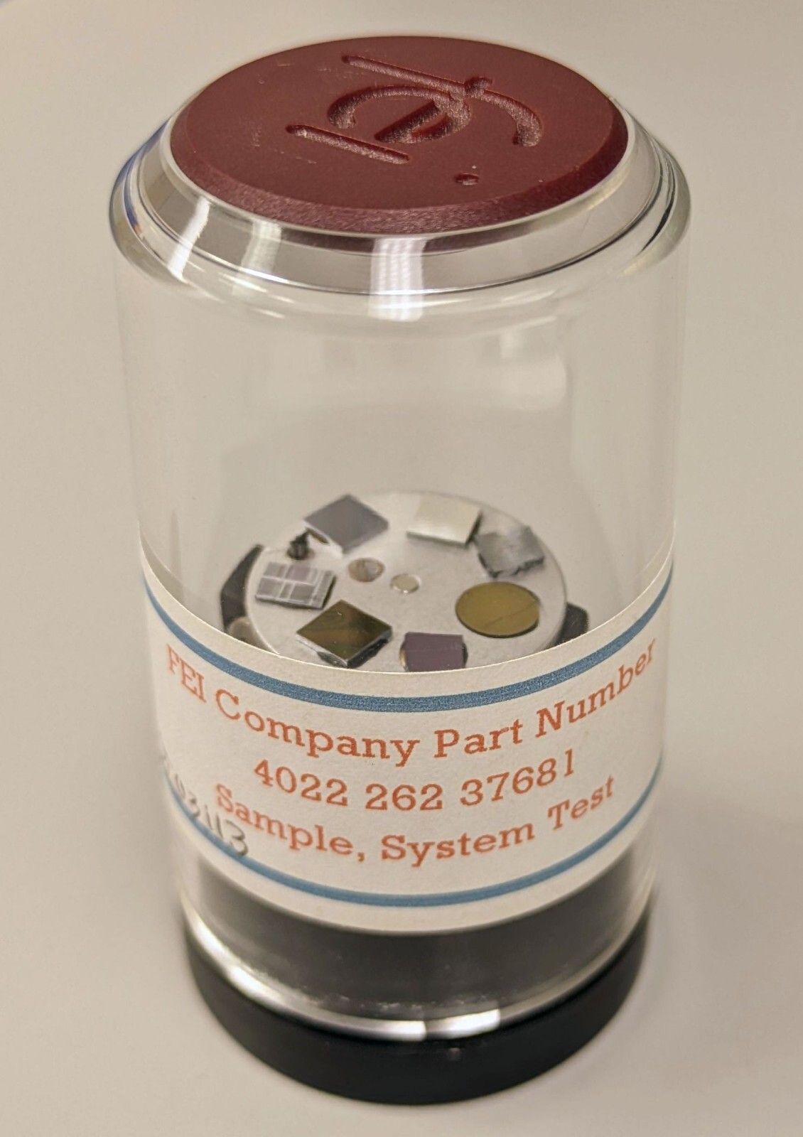 SEM Test Calibration Sample - FEI Part 4022 262 37681 System Test