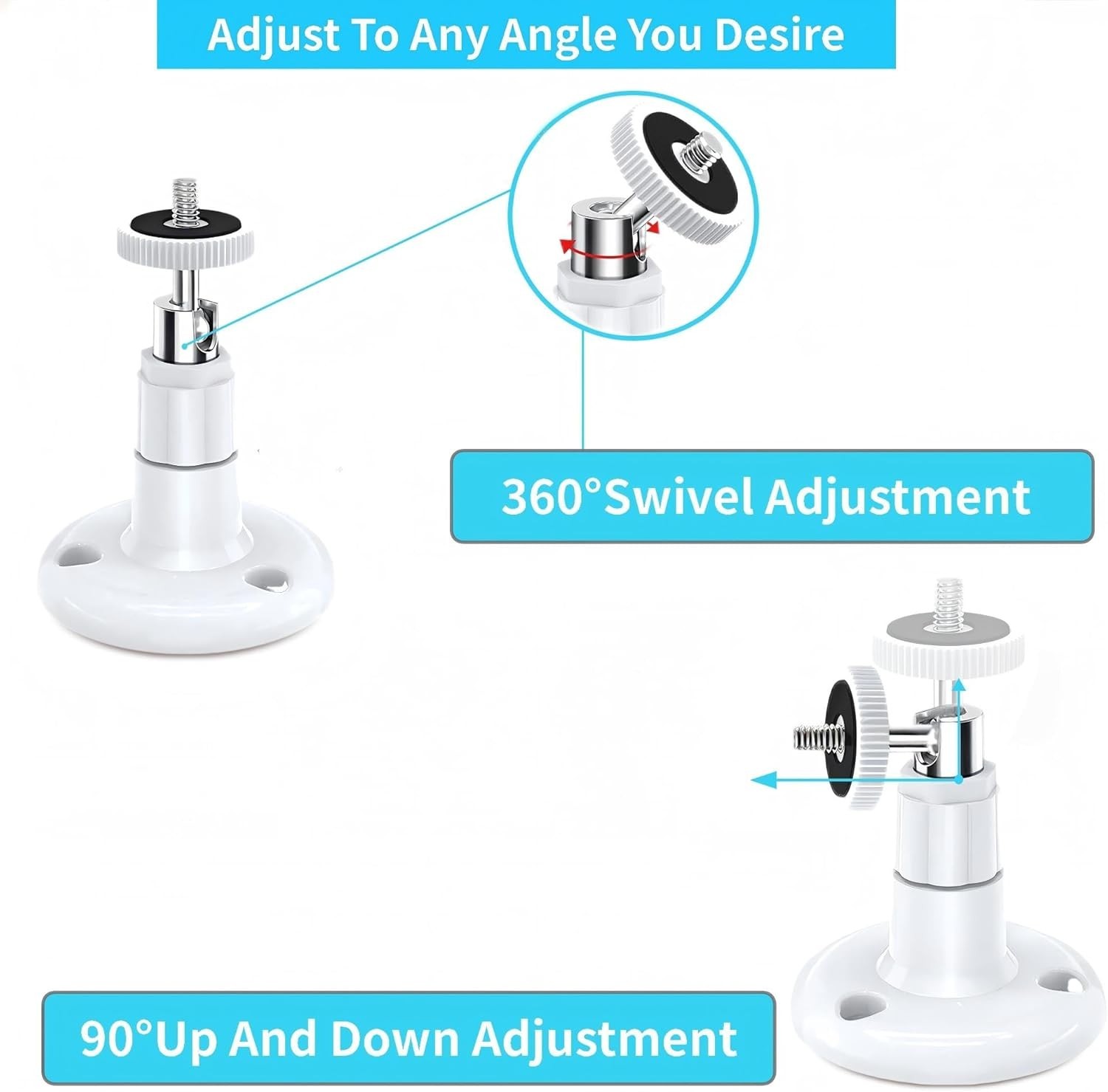 2 Pack Adjustable Security Wall Mount for Ring Stick Up Cam & Ring Outdoor Ca...