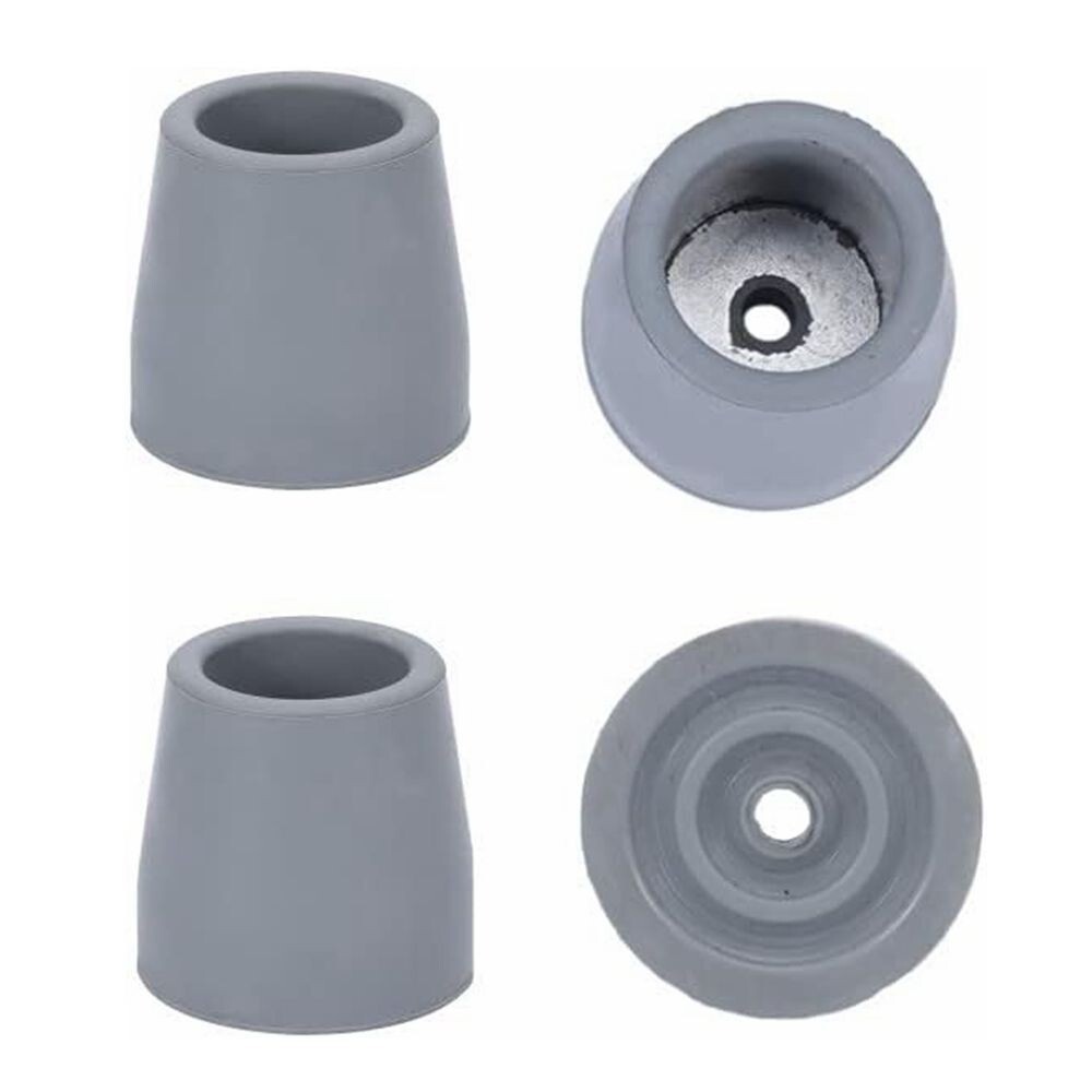 4x Rubber Walker Tips 1-1/8'' for Commodes Shower Chairs Walking Sticks Cane C71