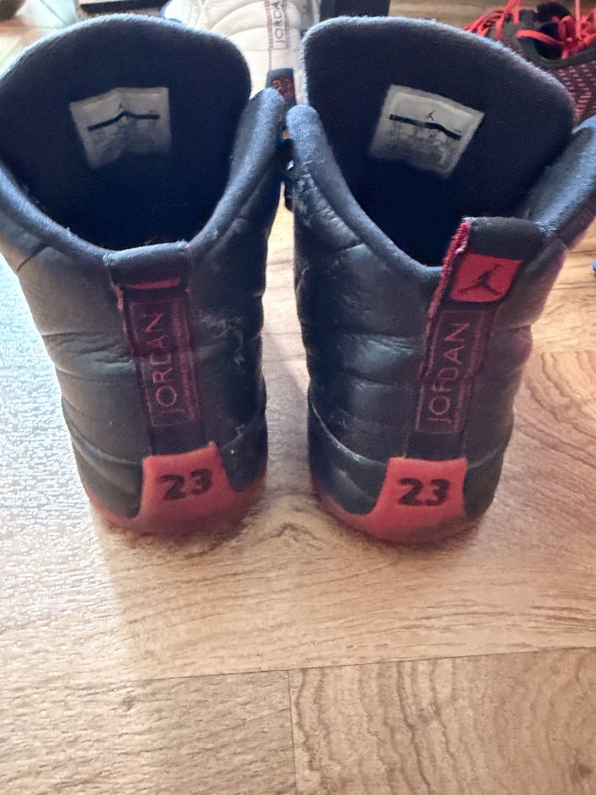 Size 7 (GS) Jordan 12 Retro 2016 Mid Flu Game