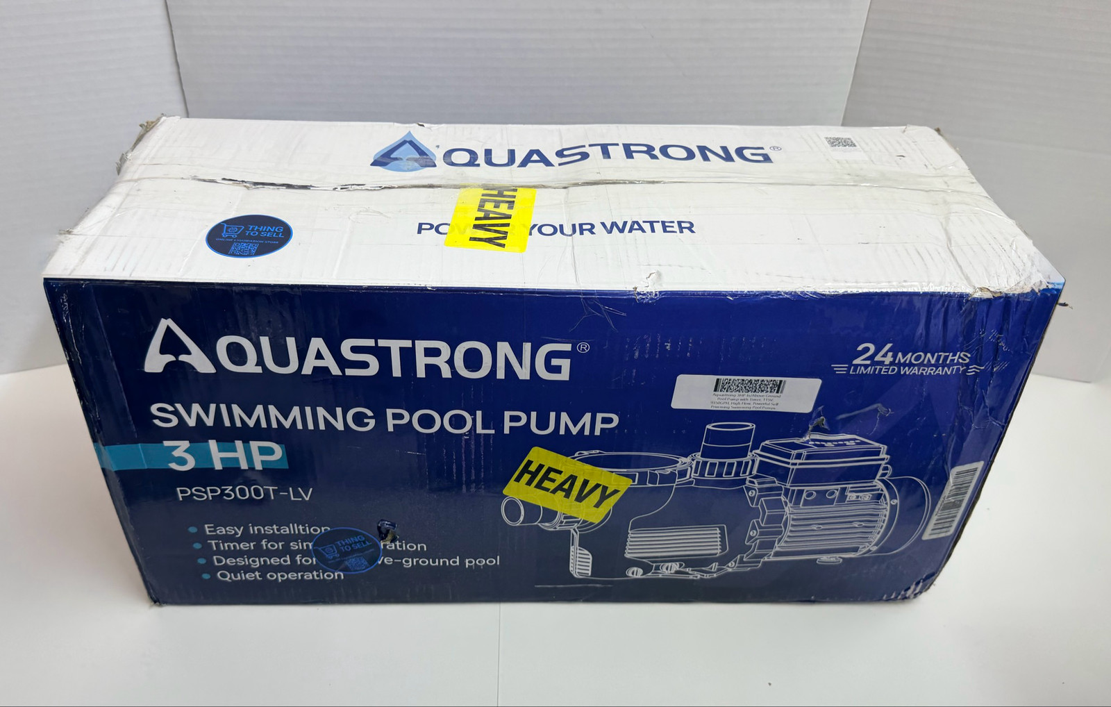 3HP In/Above Ground Pool Pump 115V with Timer, 9350GPH High Flow and Filter