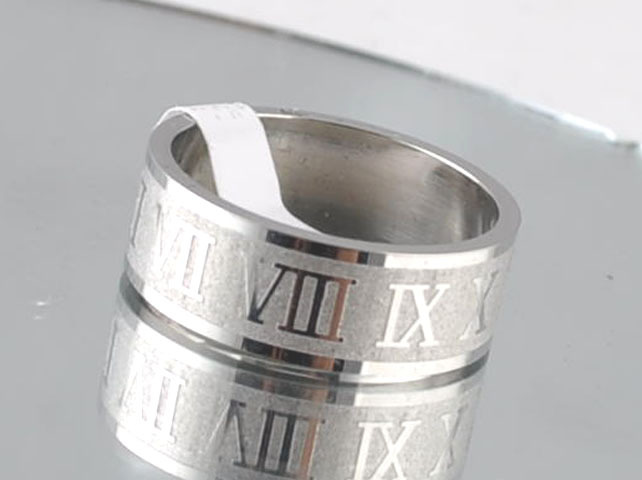 Promotion! Jewelry Ring Women Men Teenage Steel New Engraving Roman Numerals