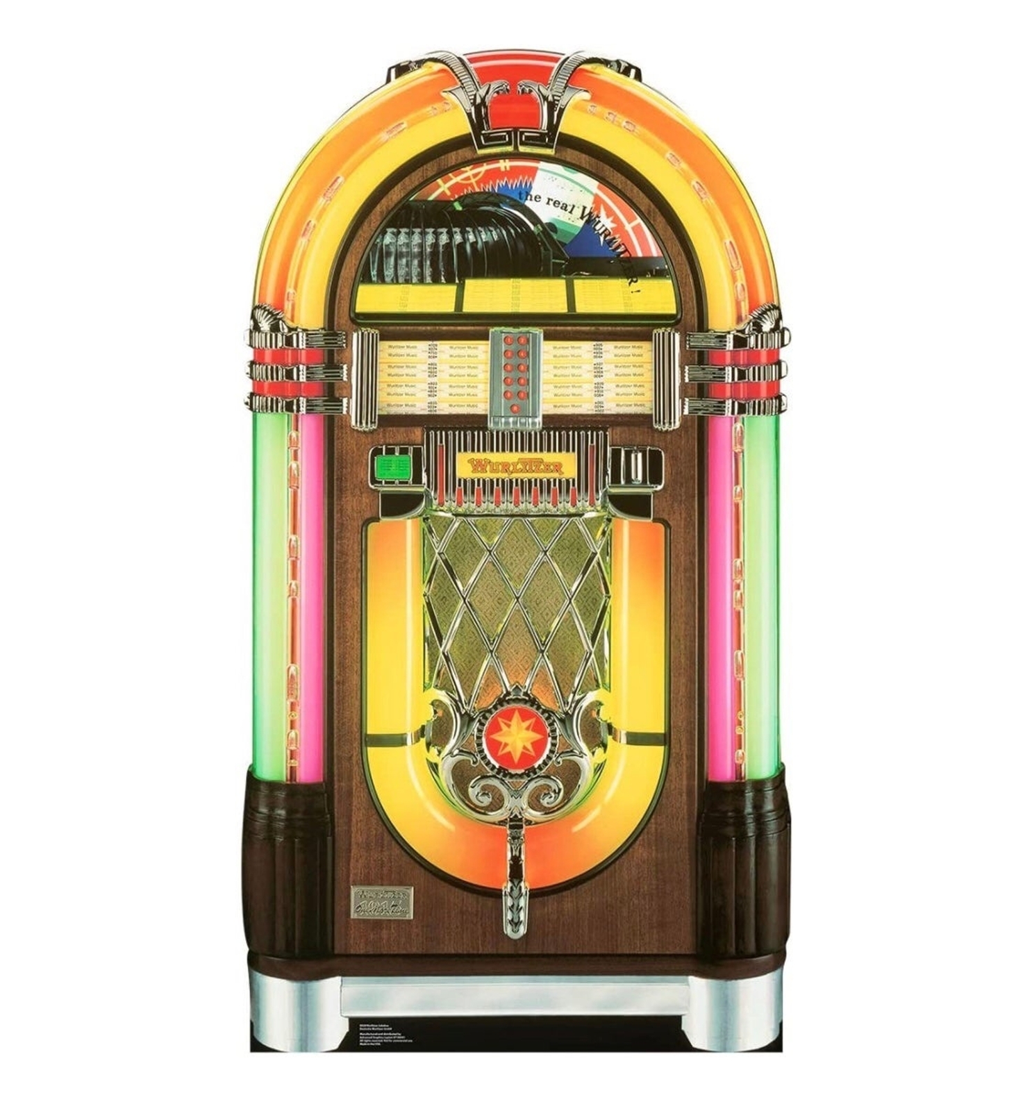 Cardboard People Wurlitzer Jukebox Life Size Cardboard Cutout Standup