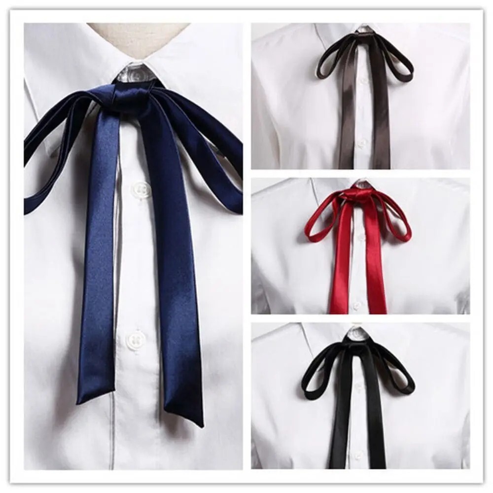 Satin Bow Tie Gambler Western Cowboy Necktie Ribbon for Wedding Men Shirts Suit