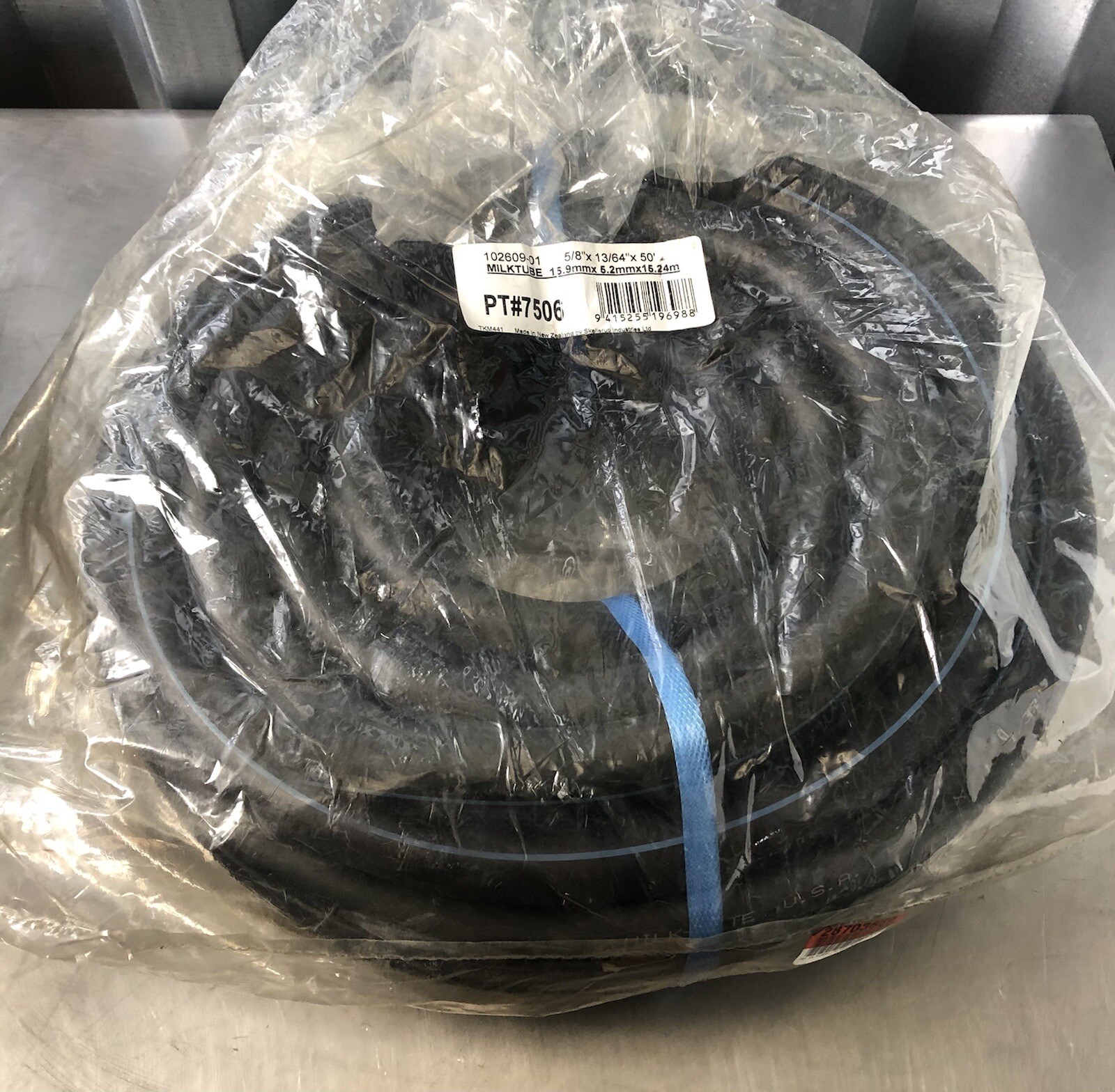 Milktube 7506 5/8” X 13/64” X 50’ Roll High Durabilty Flexible Rubber NEW!!!