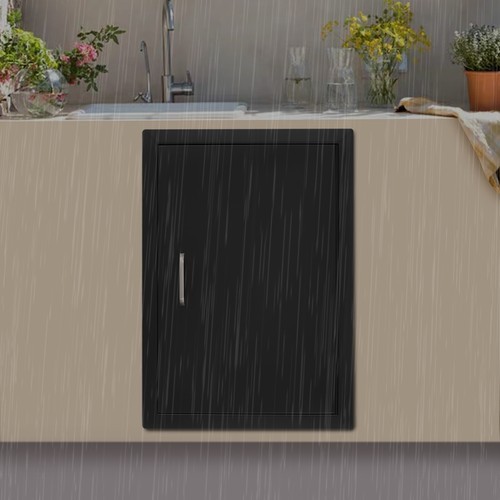 Single BBQ Access Door, Durable Carbon Steel for Outdoor Kitchen