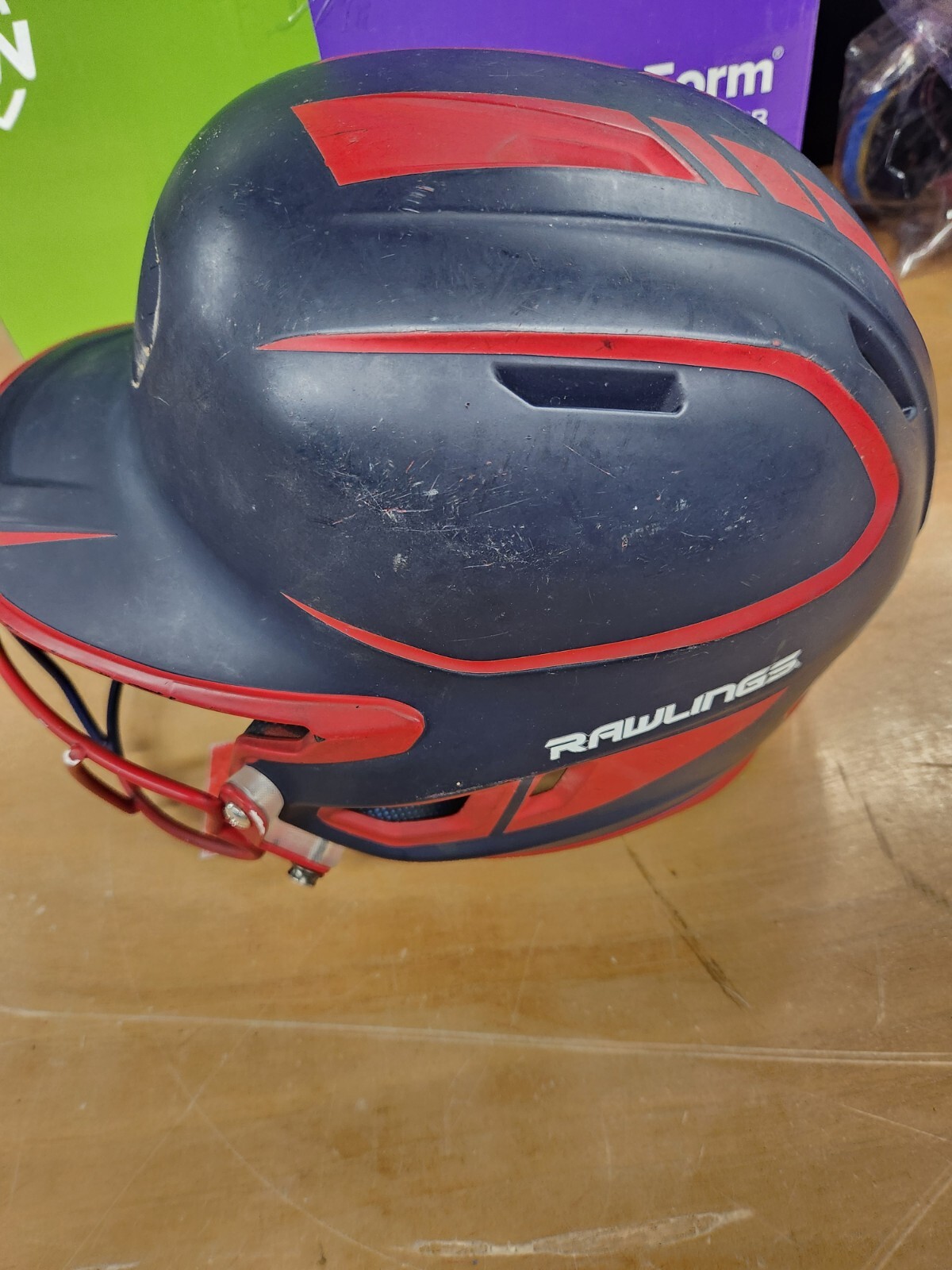 Rawlings Softball Batting Helmet - 6 3/8 To 7  1/8 Size. Preowned