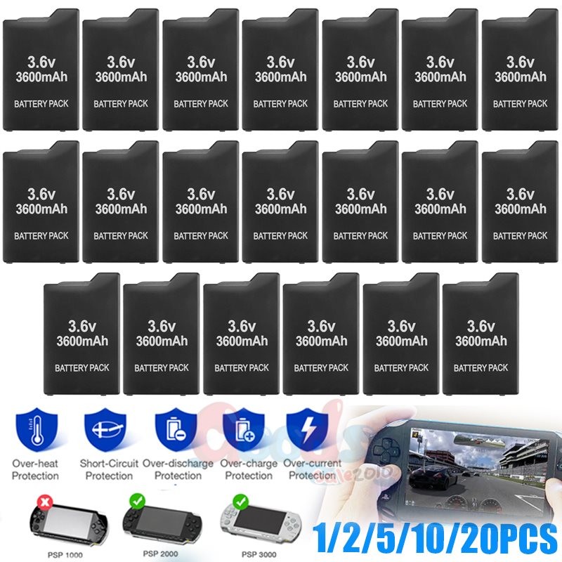 3600mAh Battery For PSP Slim 2000 2001 2006 3000 3001 3006 Replacement Pack