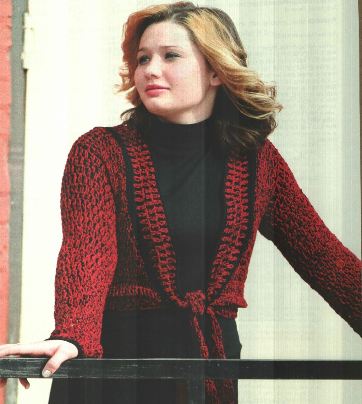 TIE ME SWEATER 4 SIZES WOMEN'S CROCHET PATTERN INSTRUCTIONS
