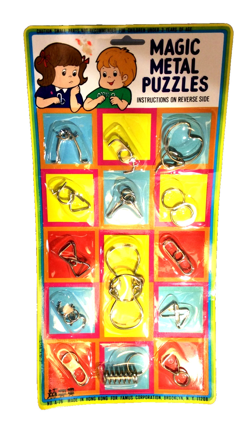 Magic Metal Puzzles 14 tricks on card - nib