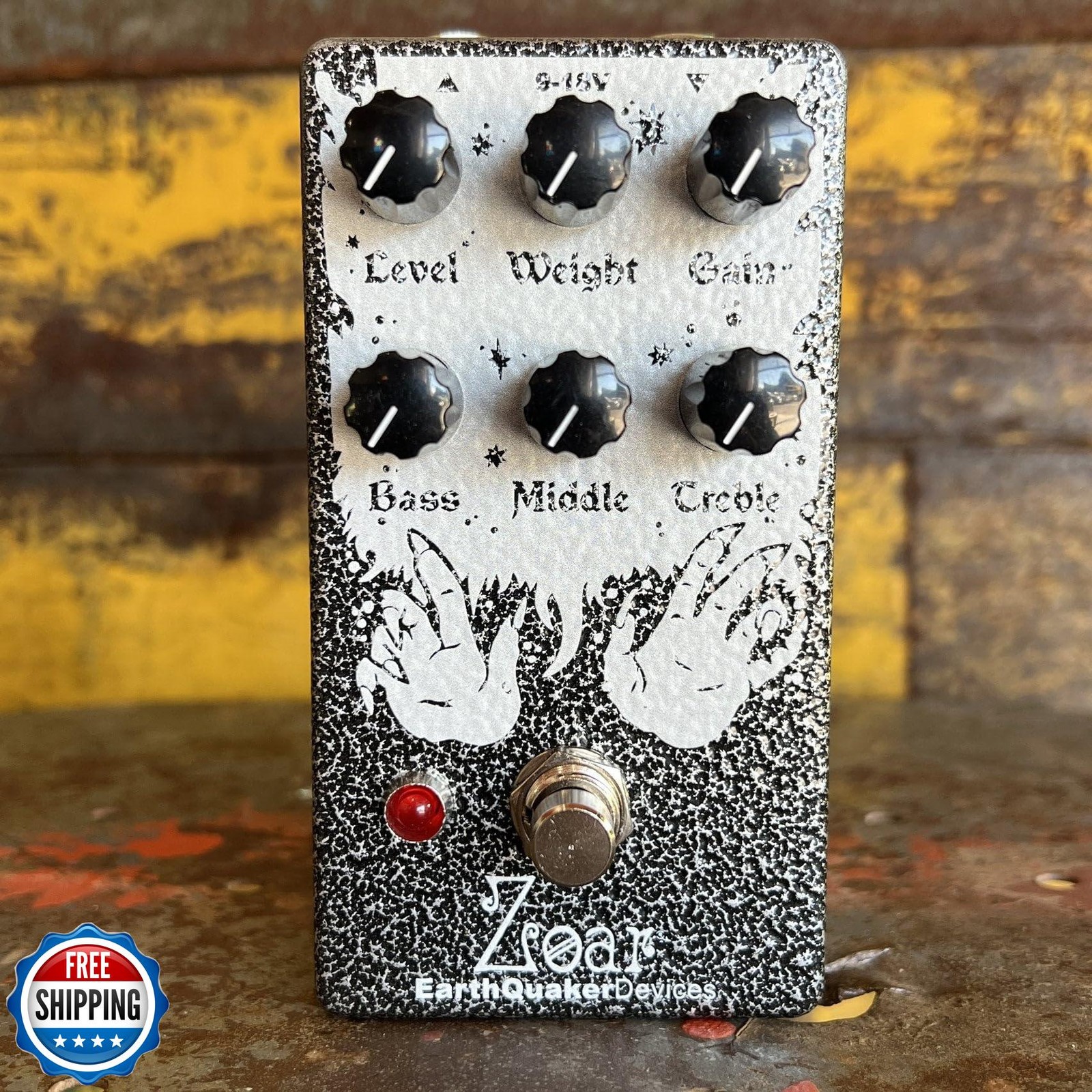 EarthQuaker Devices Zoar Dyanamic Audio Grinder, Grey Hammertone