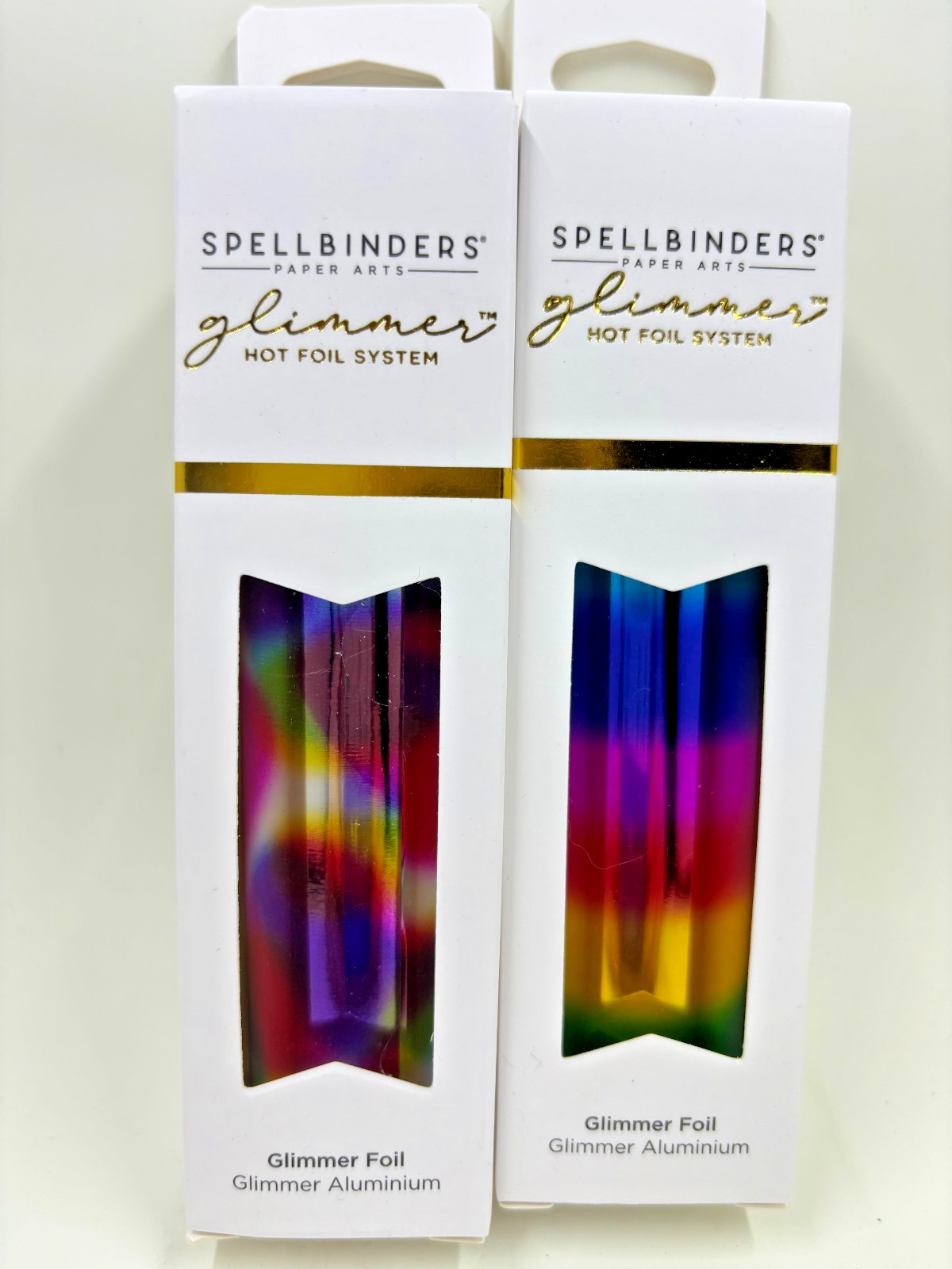 SPELLBINDERS GLIMMER HOT FOIL- Mini Rainbow Stripe  & Rainbow Confetti