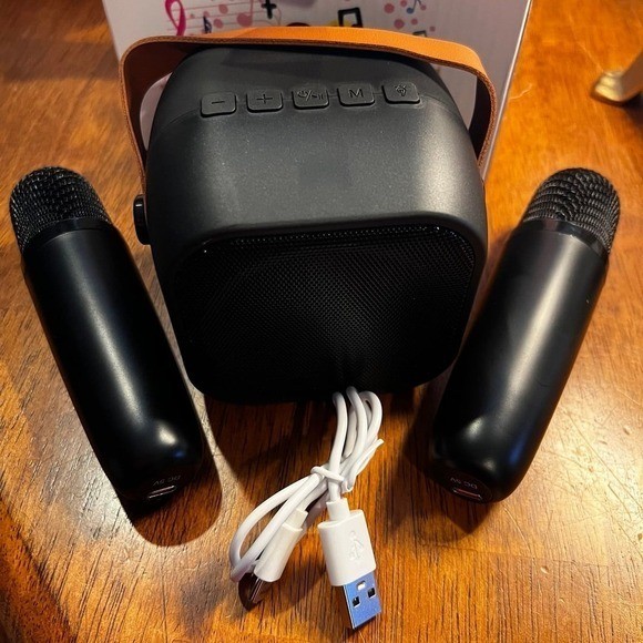 Jeefu MINI KARAOKE MACHINEWITH WIRELESS MICROPHONE