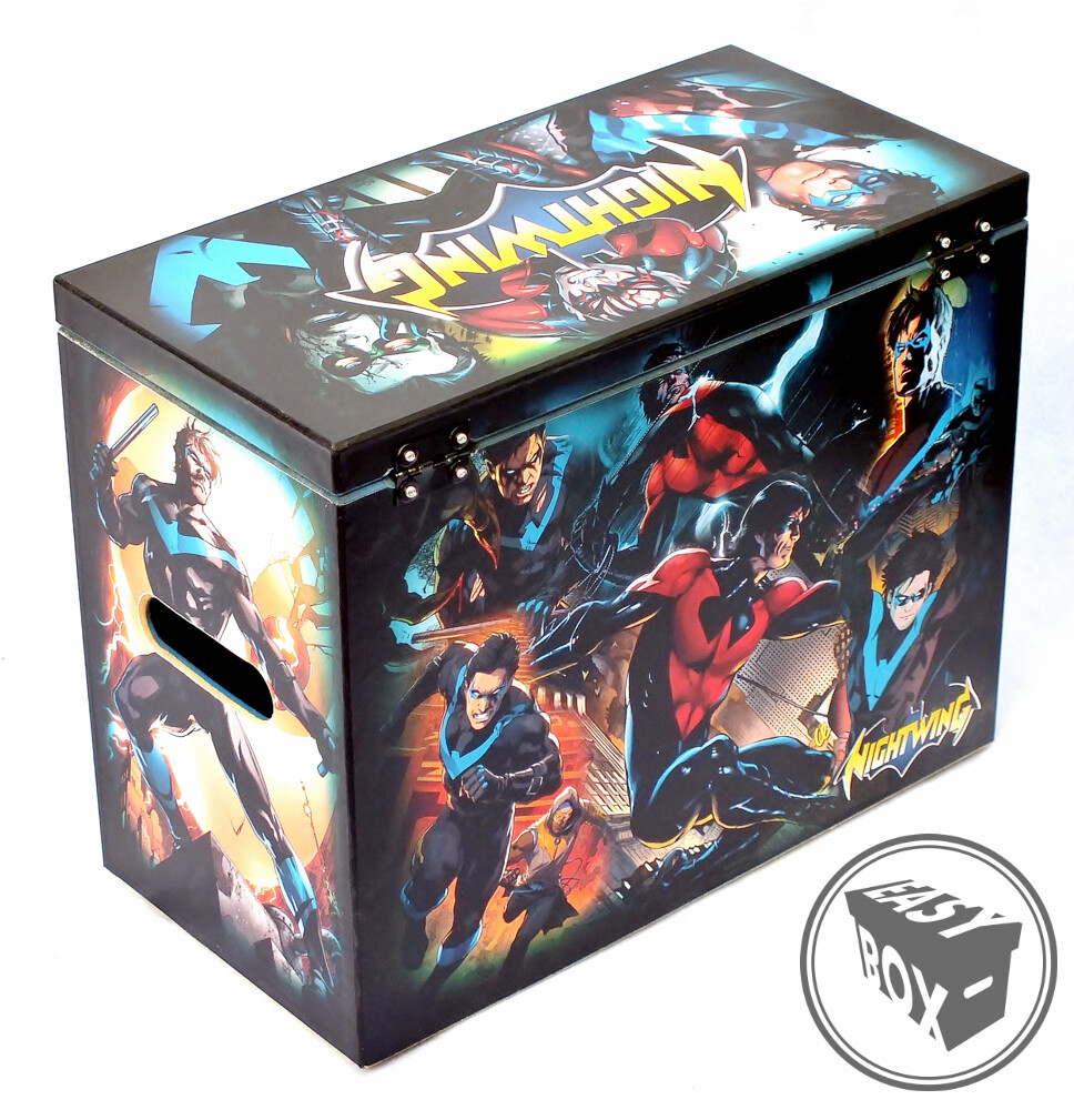 Nightwing - Large Comic Book Hard Storage Box Chest MDF